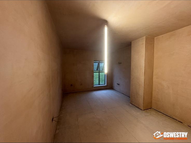 Completed plastering and rendering work in the Oswestry area